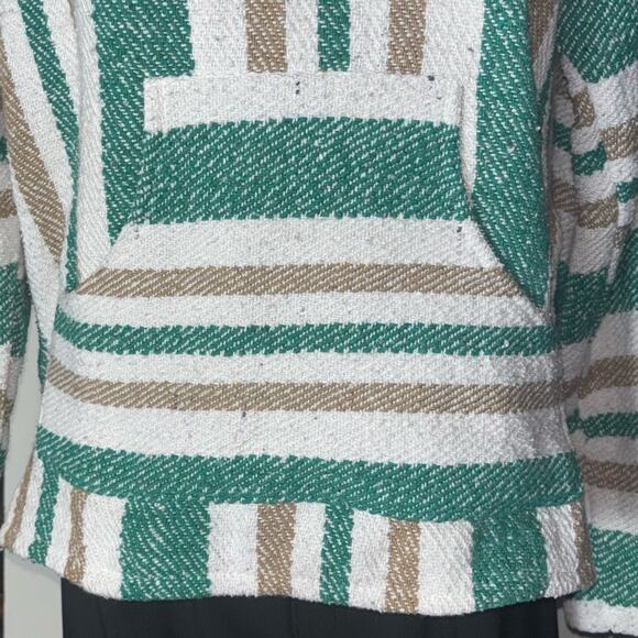 Iguana Jack Mexican Jerga Baja Hoodie sweatshirt Medium Unisex Green,Tan,white - Picture 9 of 16